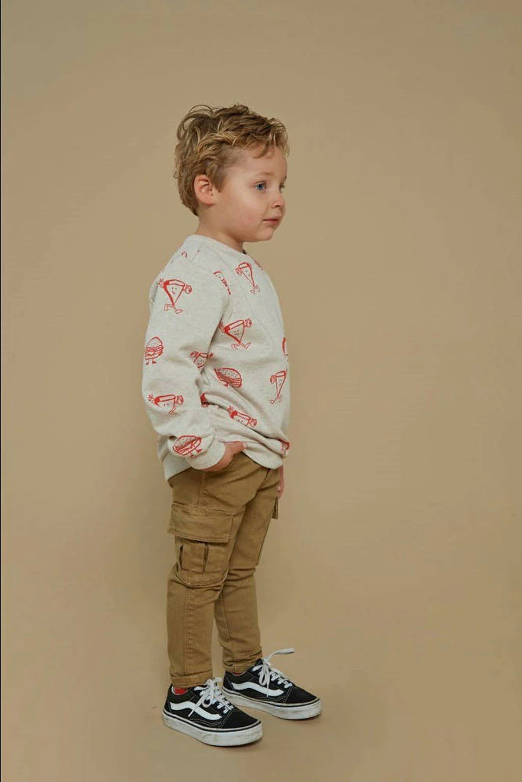 Sturdy regular casual broek olijfgroen
