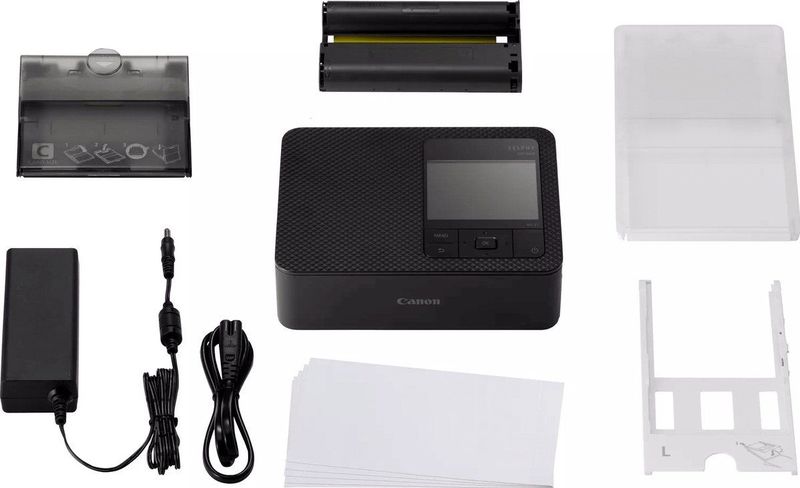 Canon - Selphy CP1500 - Mobiele Fotoprinter - Zwart - Inclusief 54 vel Fotopapier