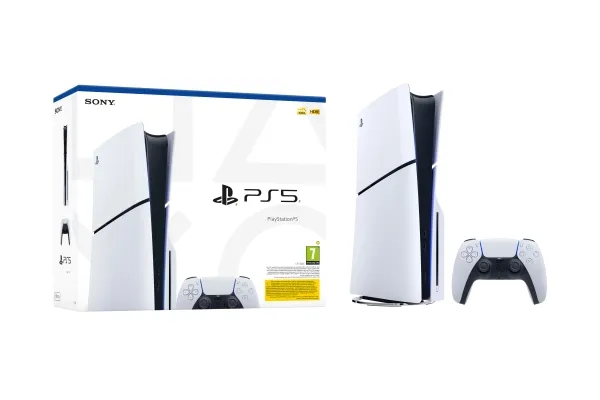 Sony | Playstation® 5 Slim (Disc-version) - Spillekonsol - 1TB SSD NVme - Wi-Fi/LAN - Hvid