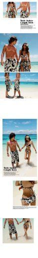 Salanghae - Matching print bikini / strandcover-up / zwembroek / set