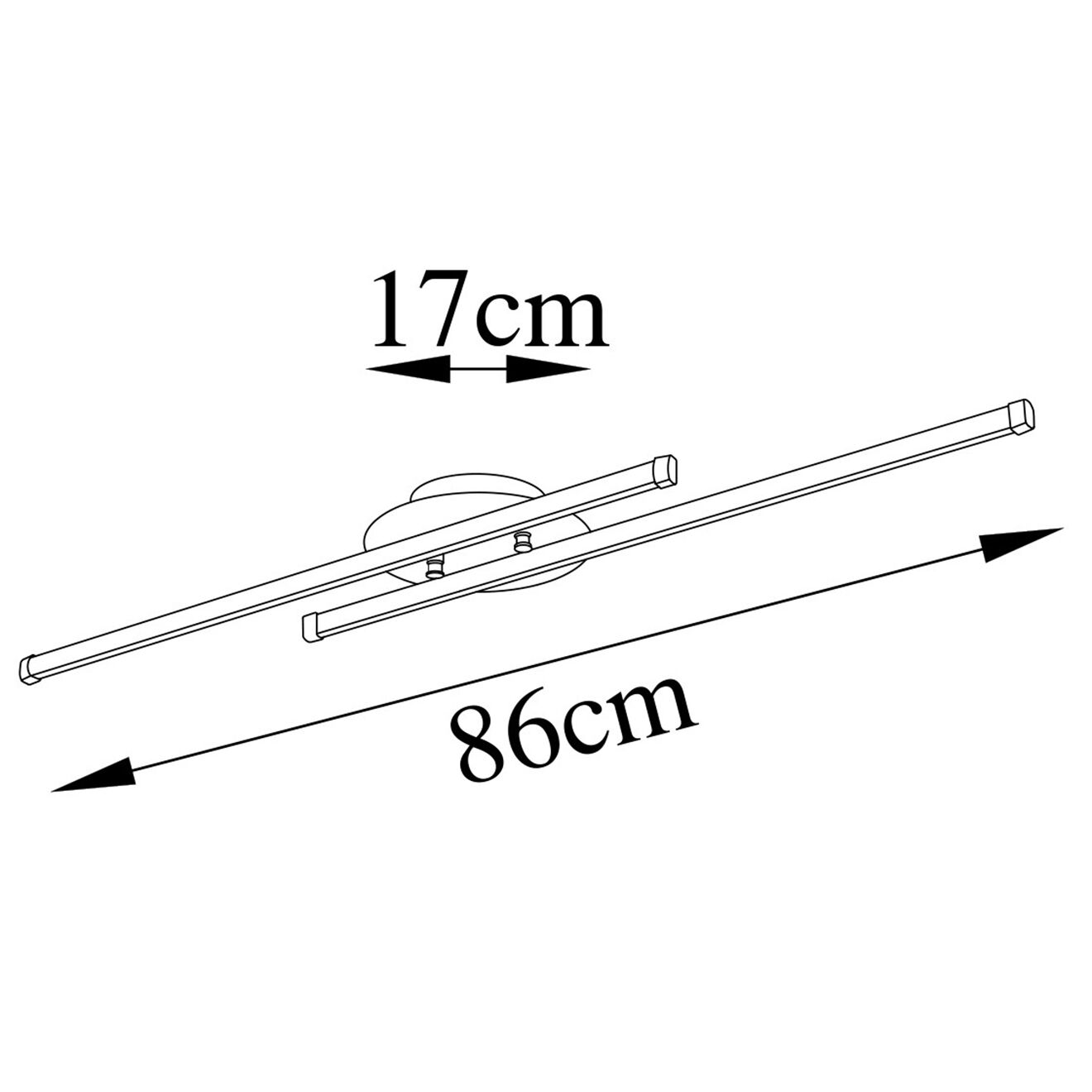 Opviq Plafonnier Umut doré - 86x17 cm