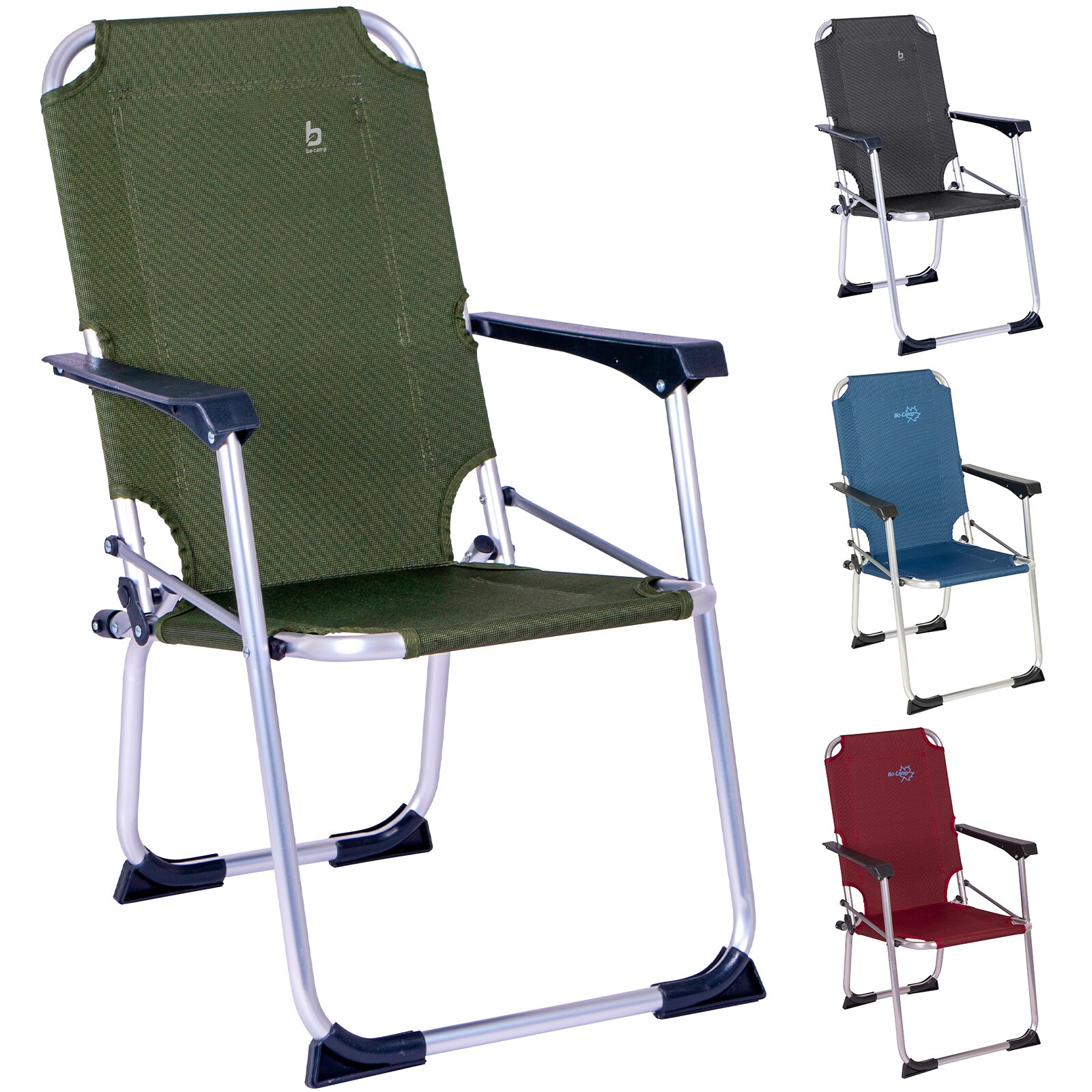 BO-CAMP Kinder Stuhl Copa Rio Camping Klappstuhl Strand Garten Angel Faltbar Alu Farbe: blau