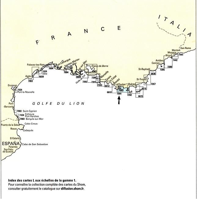 EPSHOM - 7091L ABORDS DE TOULON