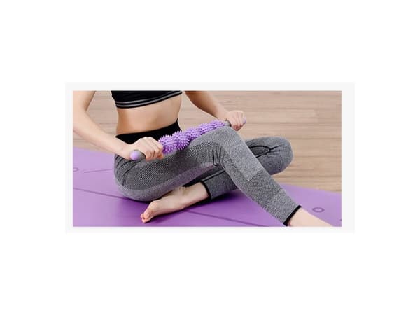 Massage Roller / Helkroppsmassage - 5 Spikbollar med handtag
