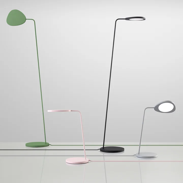 Muuto - Leaf LED- Tischleuchte, schwarz