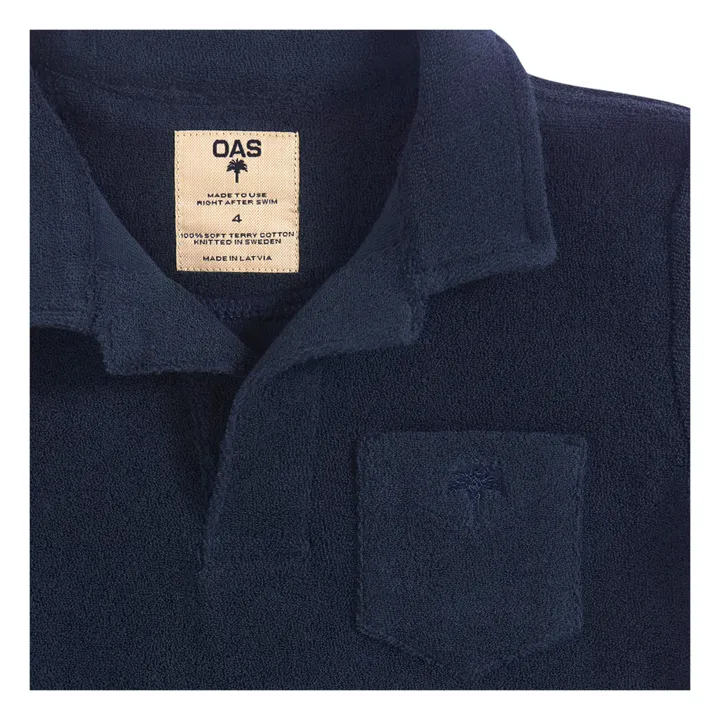 OAS Polo Eponge | Bleu marine