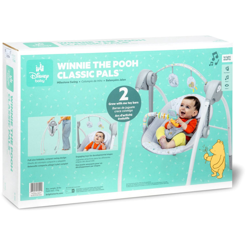 Køb Bright Starts Winnie The Pooh Classic Pals™ Milestone Gynge Skråstol