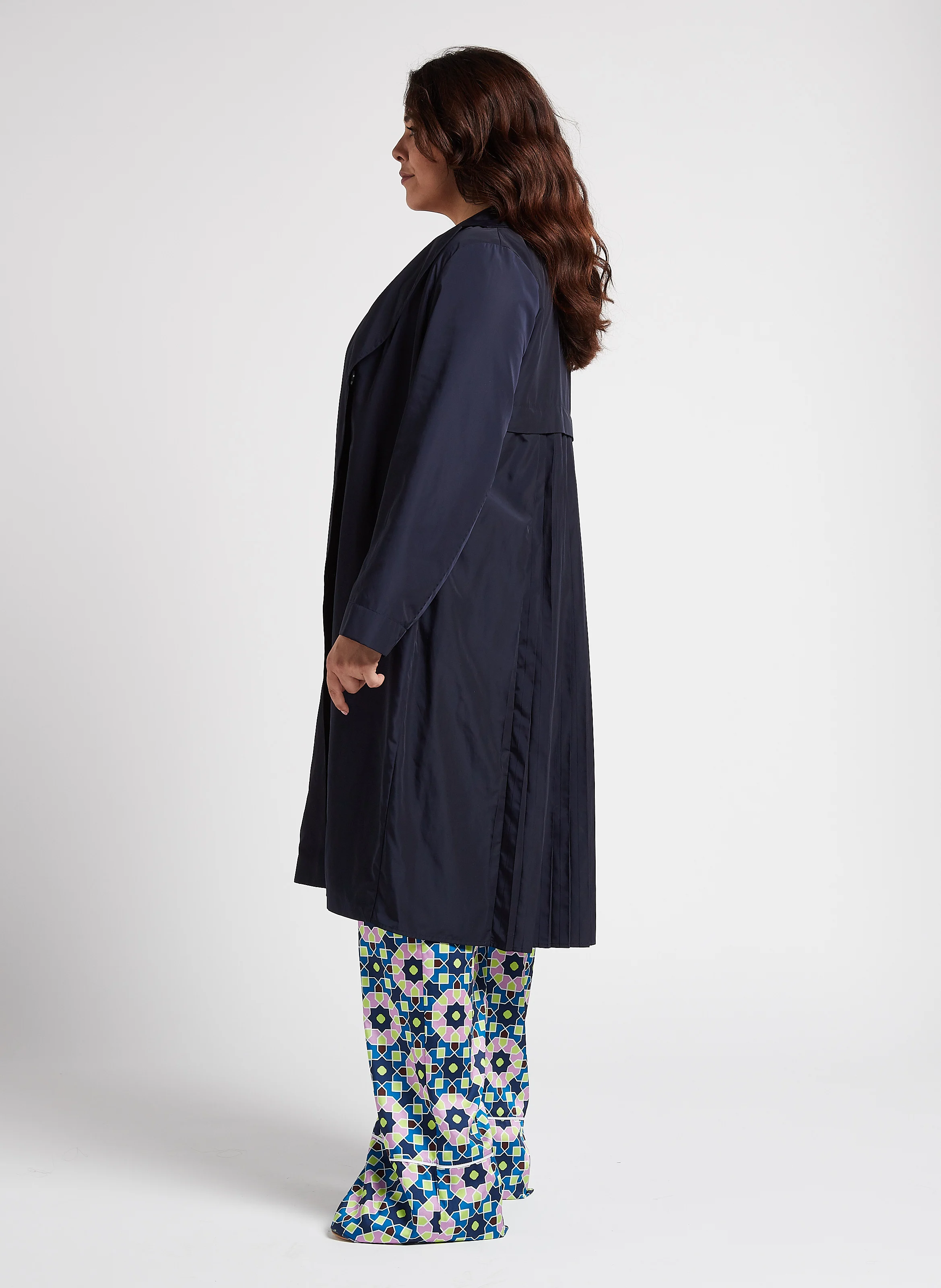 TARINA - Imperméable à col tailleur | Noir
