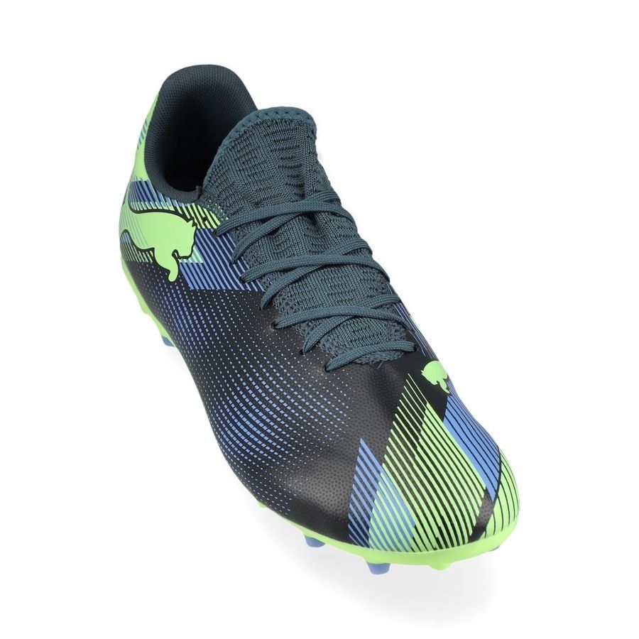 PUMA Future 7 Play MG Lights Out - Gray Skies/Violet/Fizzy Apple/Blanc