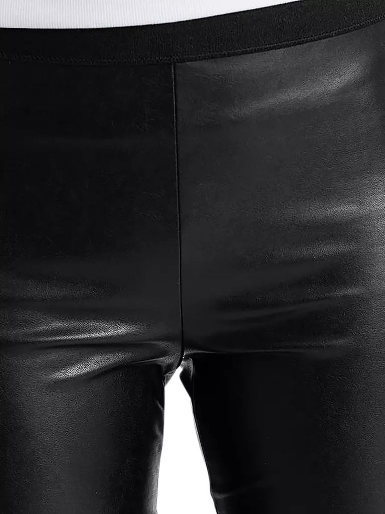 MARC CAIN Leggings in Lederoptik schwarz
