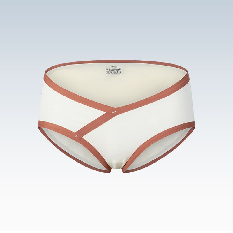 POKU - Zwangerschapsslip met lage taille en contrasterende rand