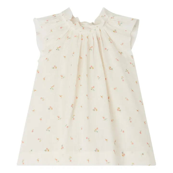 Bonpoint Robe Nuage Fleurie | Ecru