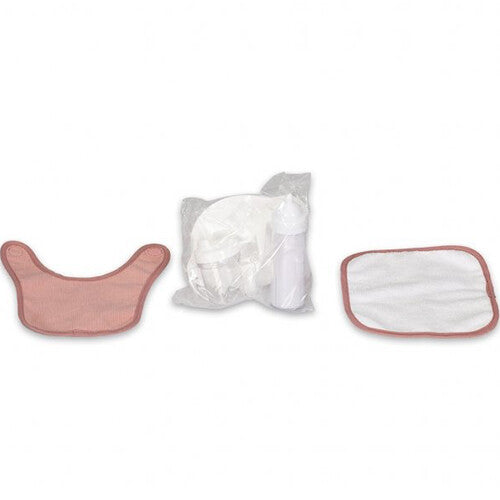 Mama memo poppen voedingsset - corduroy roze