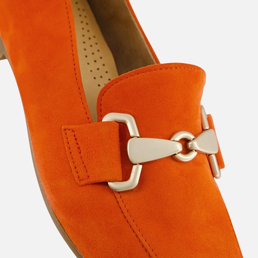 Gabor Instappers oranje Suede