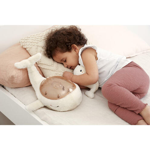 Peluche veilleuse Tranquil Whale™ Family Blanc - CLOUD B