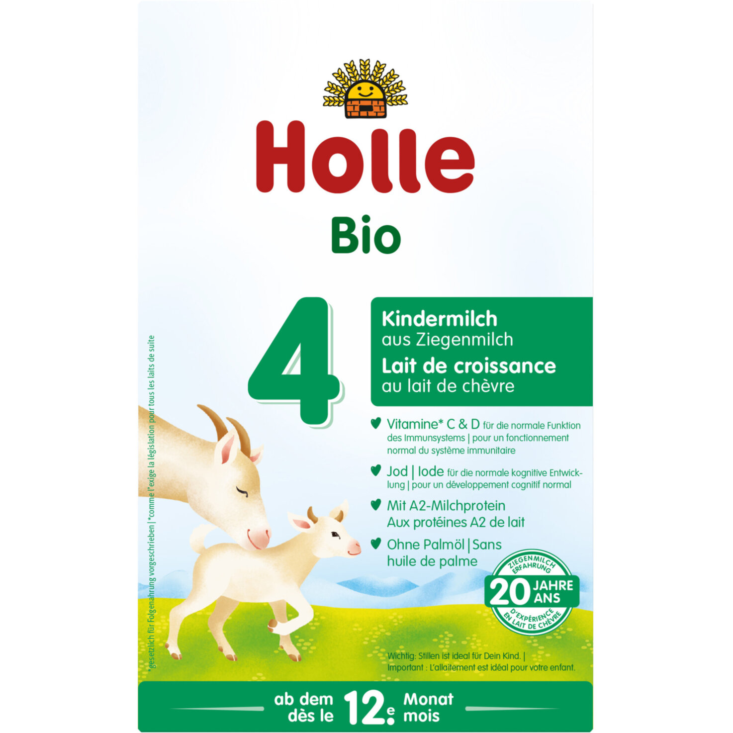 Holle Kindermilch Ziegenmilch 4 Bio 12+ Monate