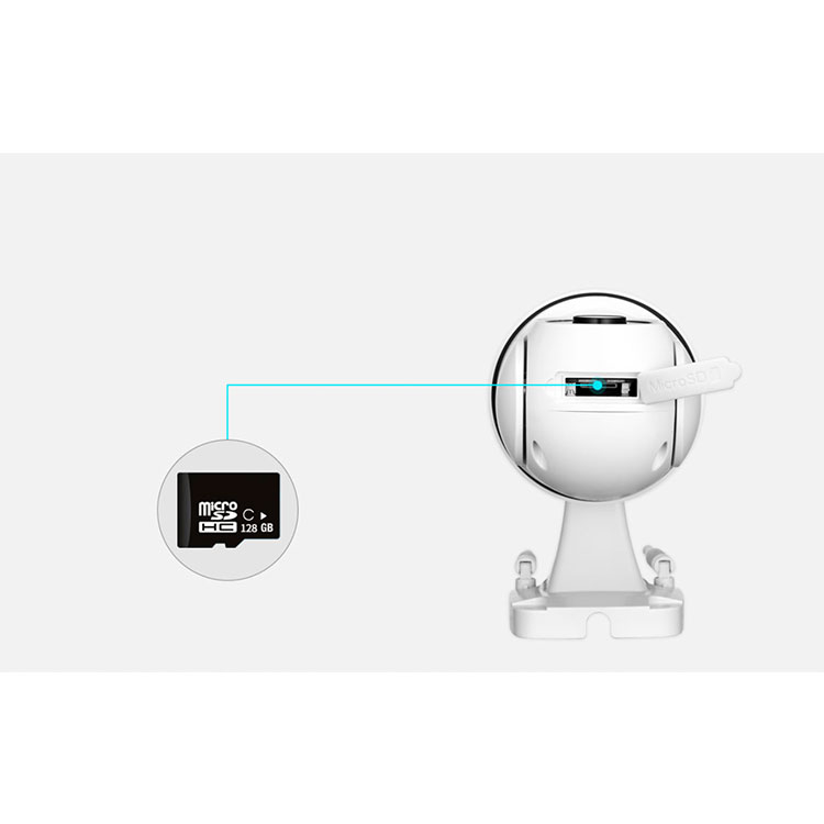 (2MP) WiFi Kamera HD 1080p / IR LED's Nachtsichtfunktion / Bewegungserkennung / Auto Tracking / AP / Audio / Micro SD / IP66 (iOS/Android)
