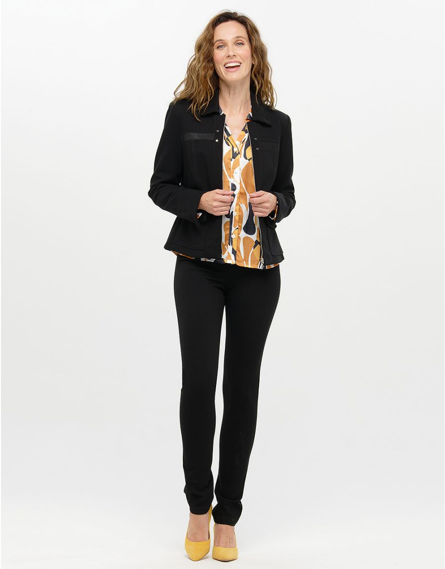 Pantalon chic slim noir