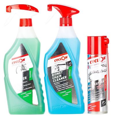 Kit d'entretien vélo Bike   Chain Cleaner Spray 750ml   Course Spray 500ml