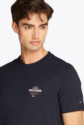 Tommy Hilfiger T-shirt Logo Monotype Navy MW0MW38644-DW5 kopen