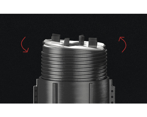 Verstelbare voetstukdragers SH1 25-40 mm 4 mm speling 10 stuks incl. 5 vergrendelknoppen