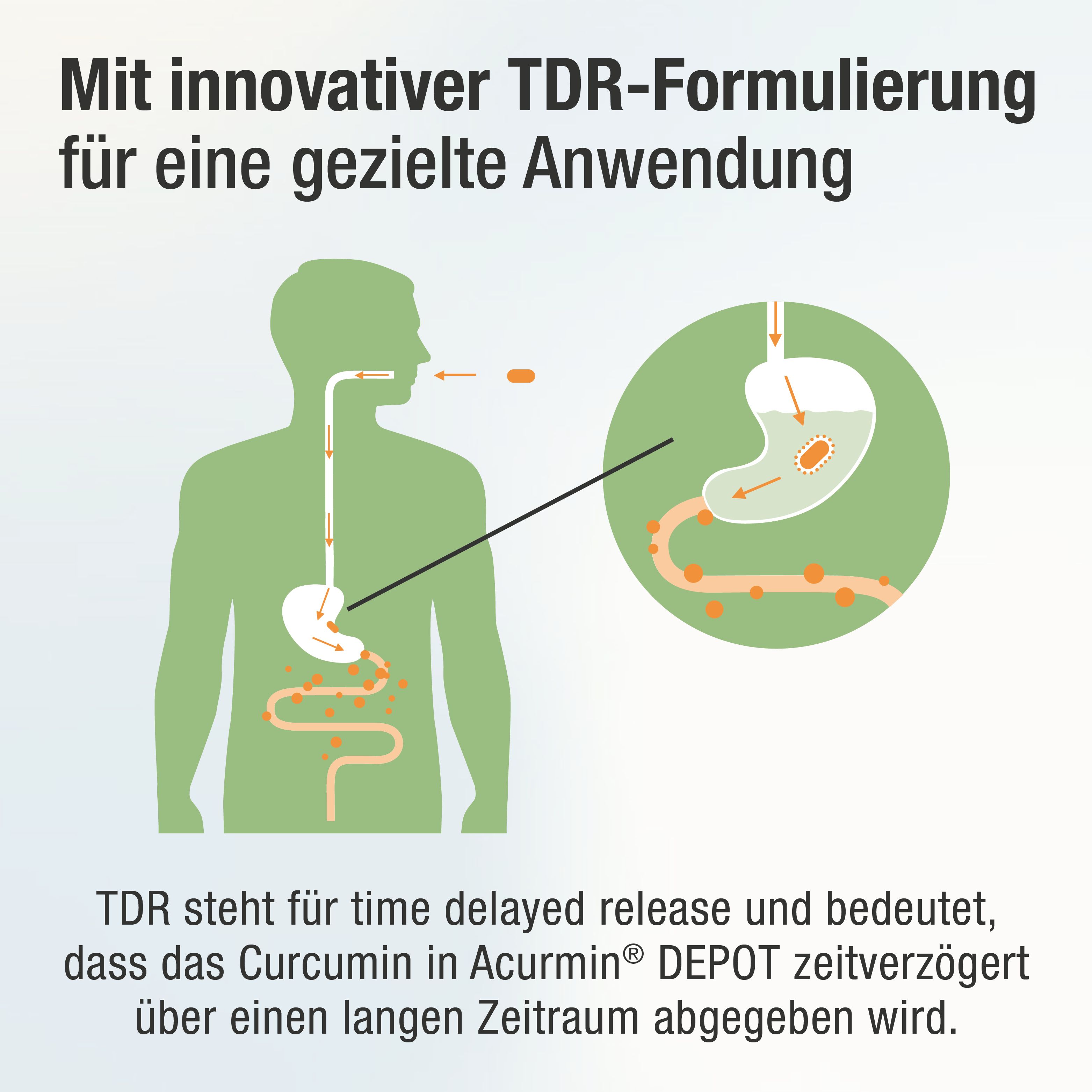 ACURMIN® DEPOT Curcumin mit zeitverzögerzter Abgabe-Acurmin DEPOT