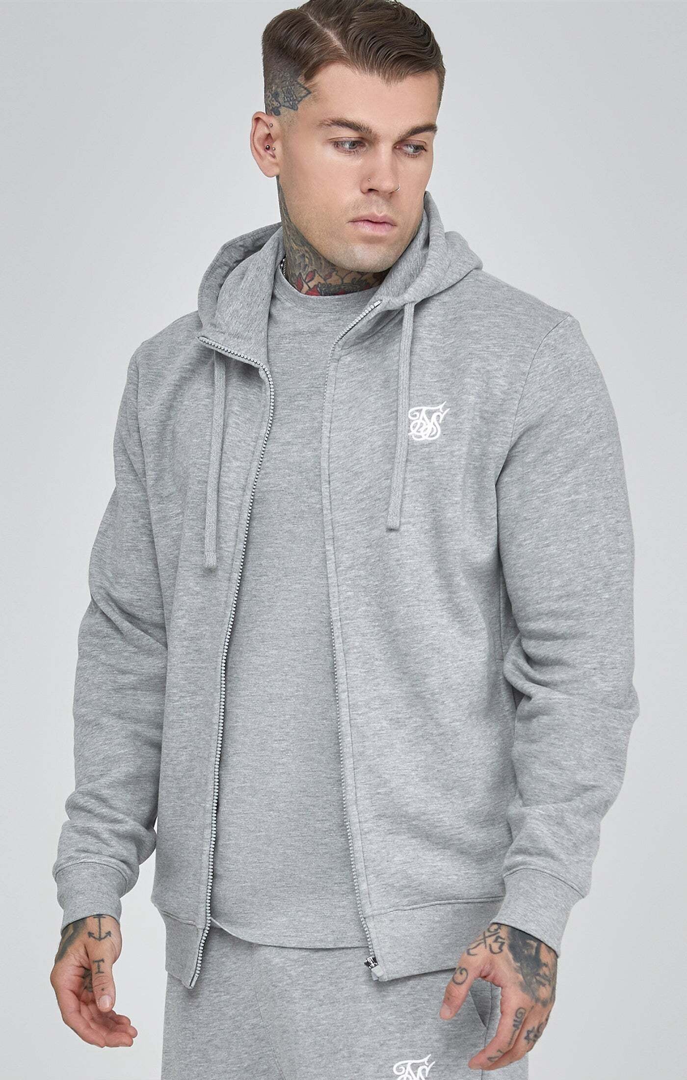 Siksilk Trainingskapuzenpullover »Siksilk Sweatjacken Essentials Full Zip Hoodie«