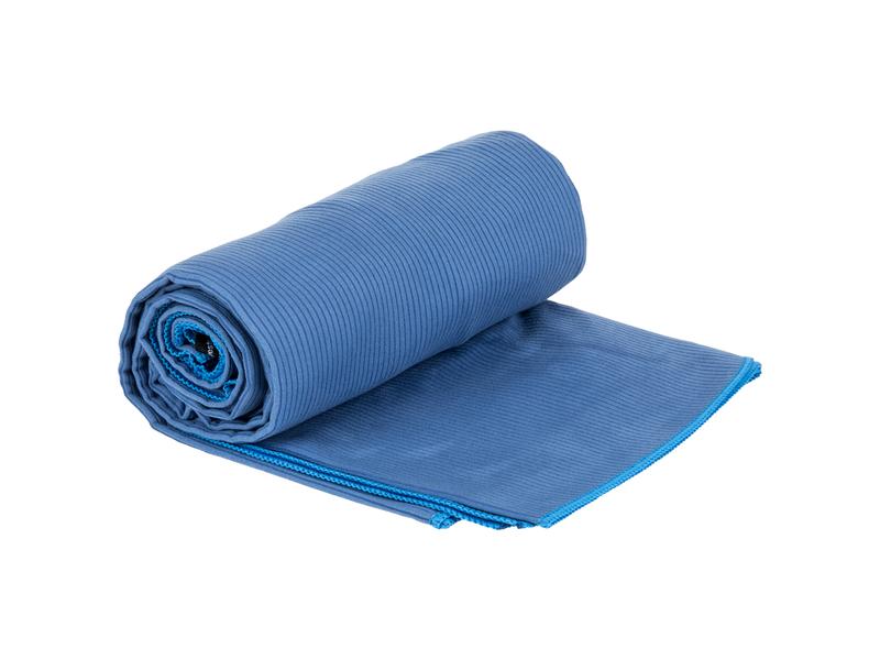KOOR Badetuch Silva Onda Blu XL 105 x 180 cm Grosses Outdoor-Badetuch mit Silber-Ionen Veredelung