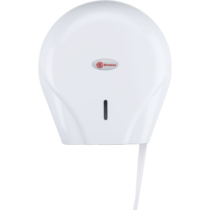 Distributeur papier toilette rouleau Jumbo Bruneau plastique blanc