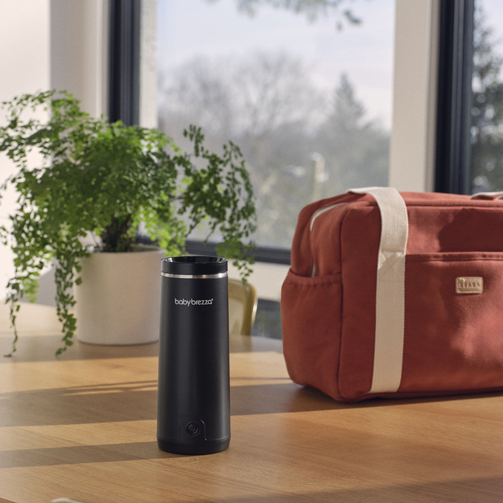 Køb Baby Brezza Black Superfast Portable Flaskevarmer