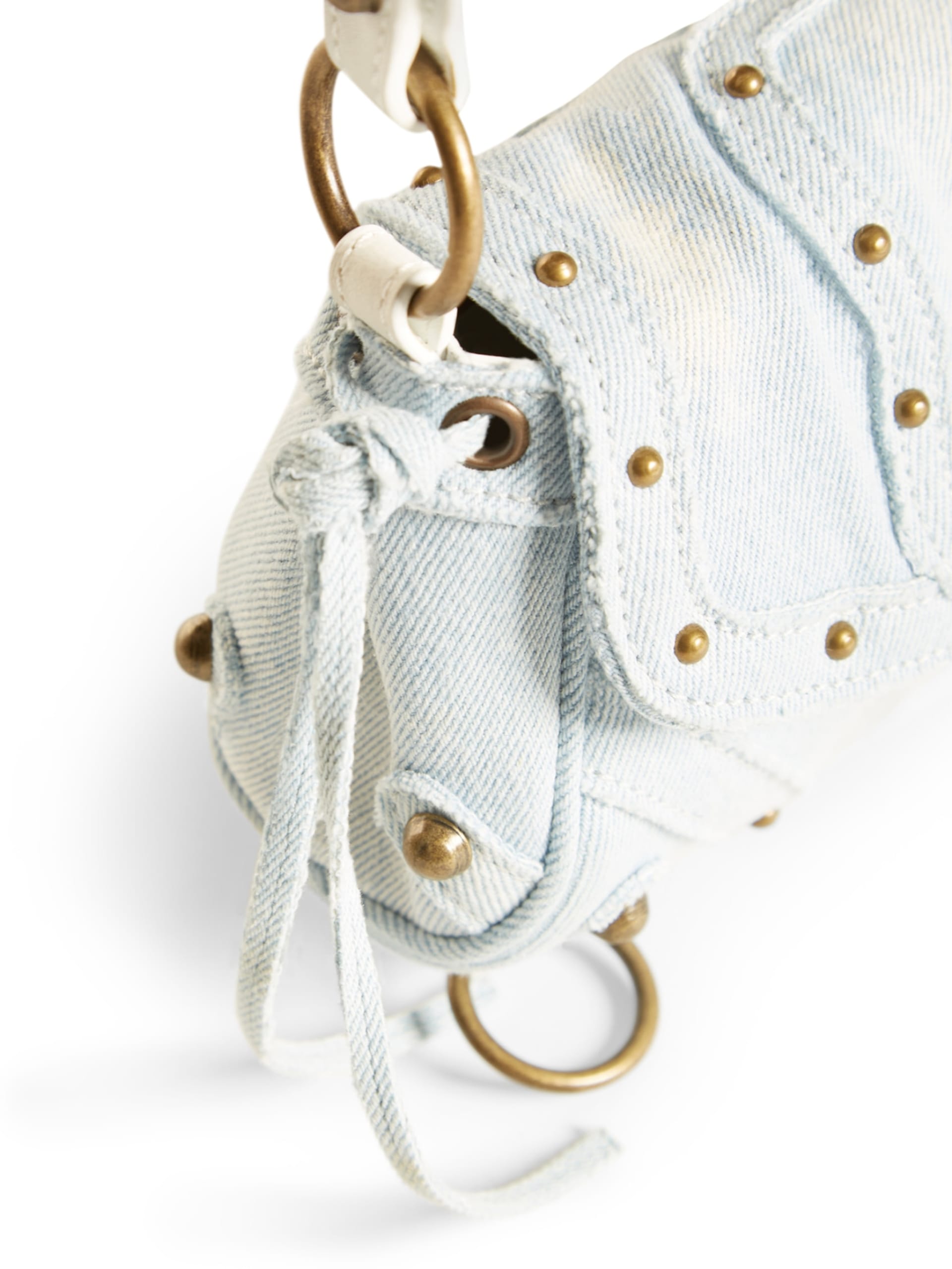 Bolsa de ombro mini em jeans