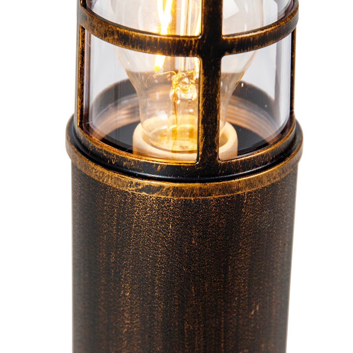 Moderne staande lamp van messing IP54 50 cm - Kiki