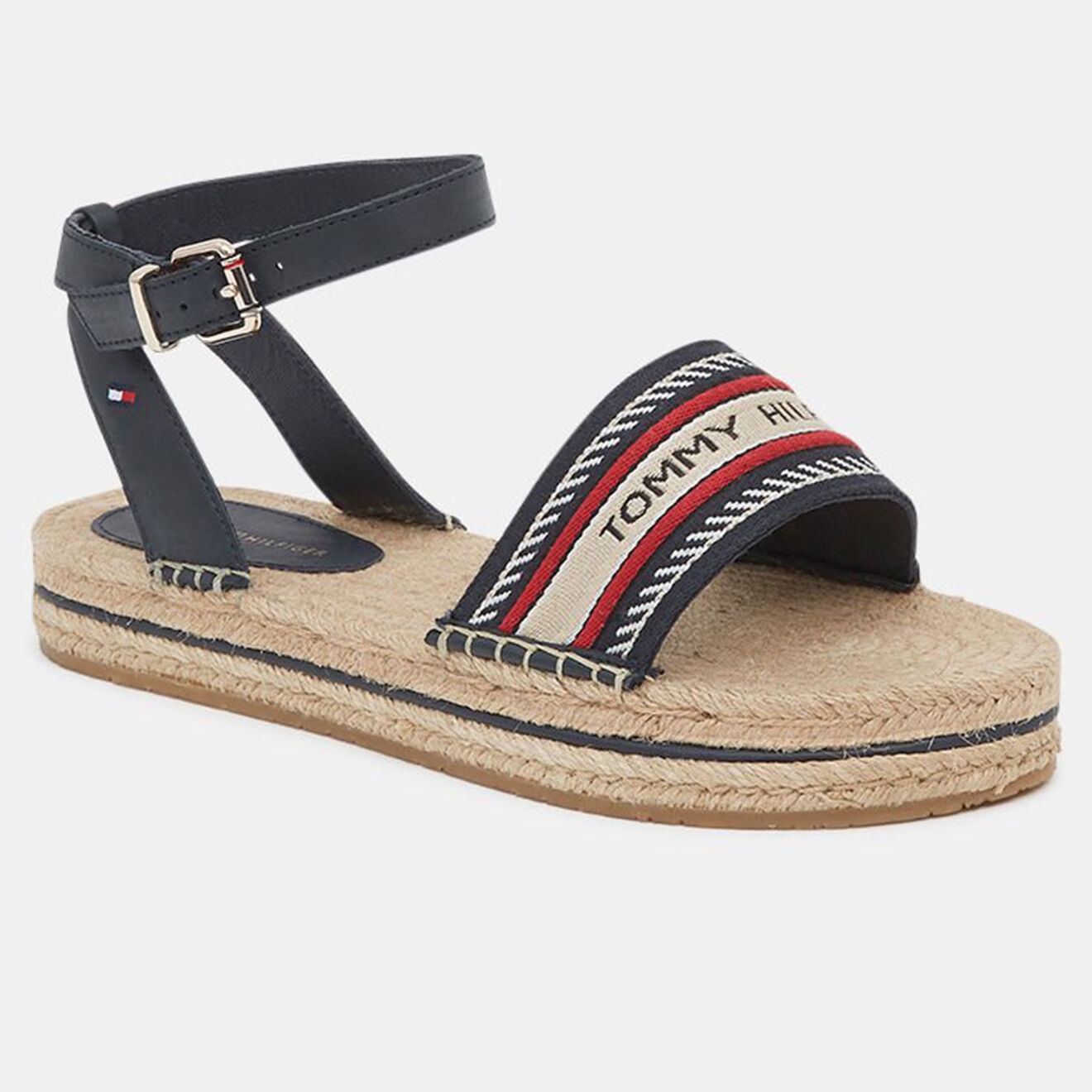 Tommy Hilfiger Sandales espadrilles Artisanal bleu marine
