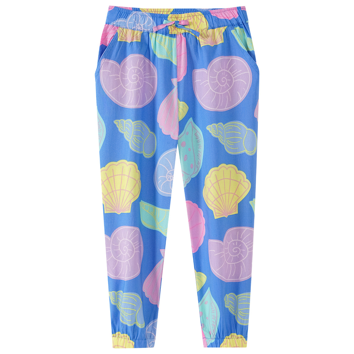 Topolino Mädchen Hose mit bunten Muscheln blau