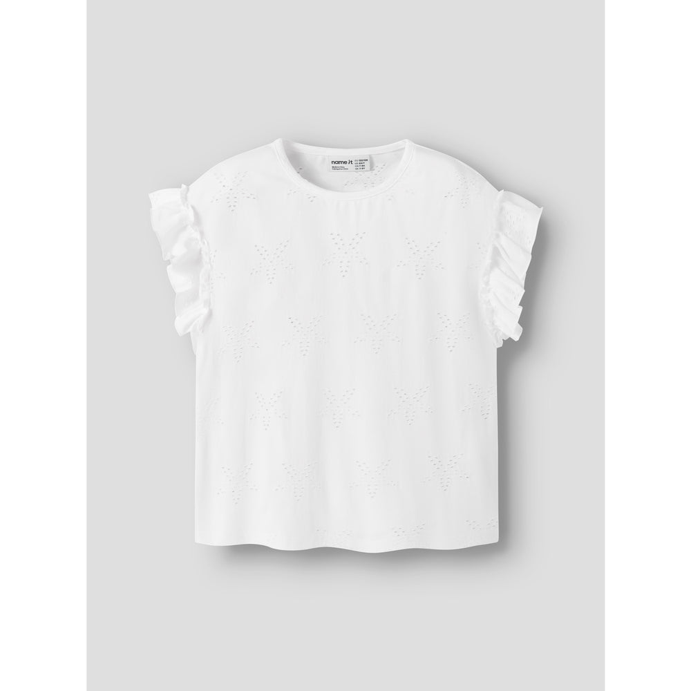 Køb Name It Bright White Nkfjaden Sl Nreg Sh Top