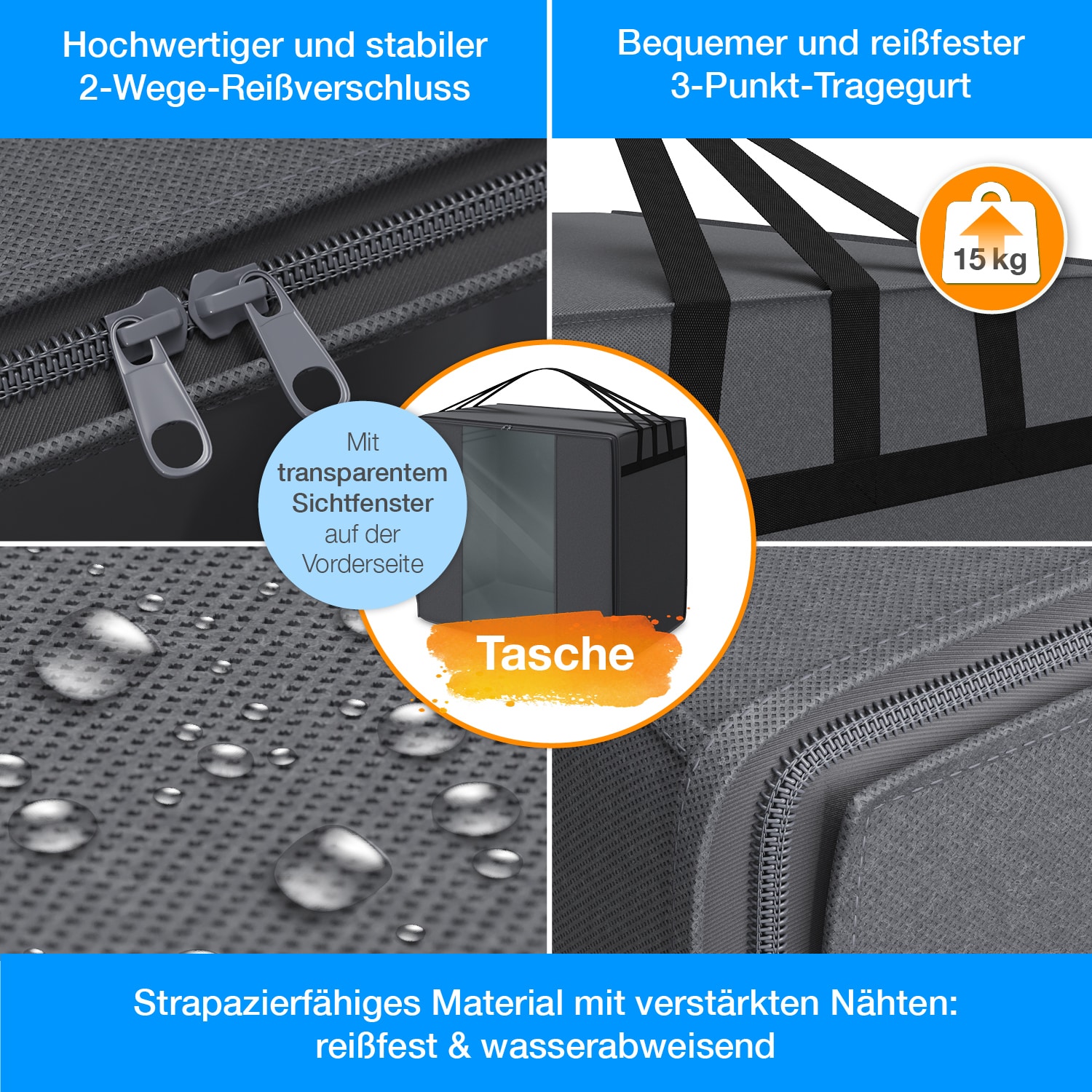 Bestschlaf Klappmatratze inkl. Husse & Transporttasche Spar-Set