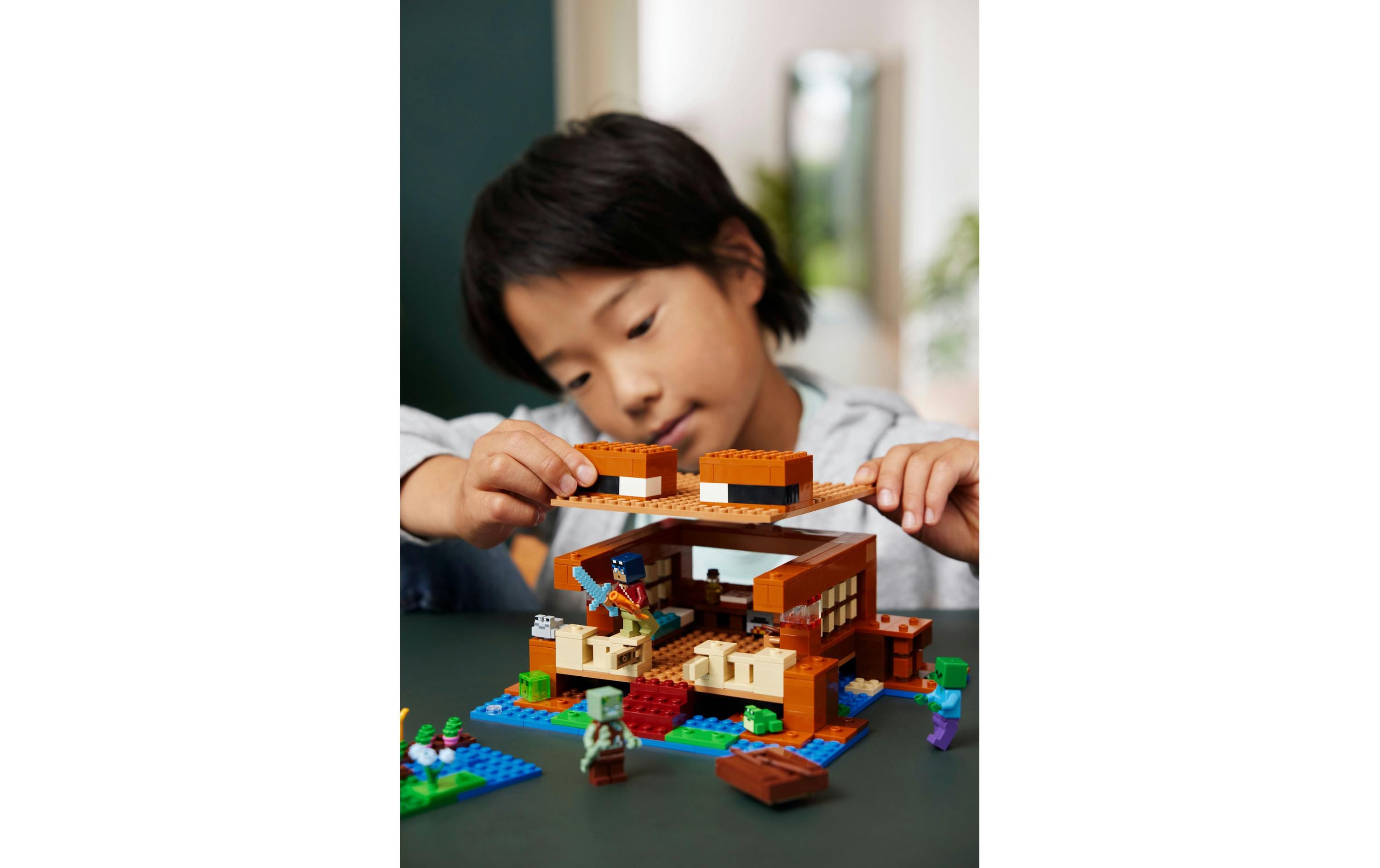 Minecraft Das Froschhaus 21256Spielset für Mädchen, Jungen und Gamer