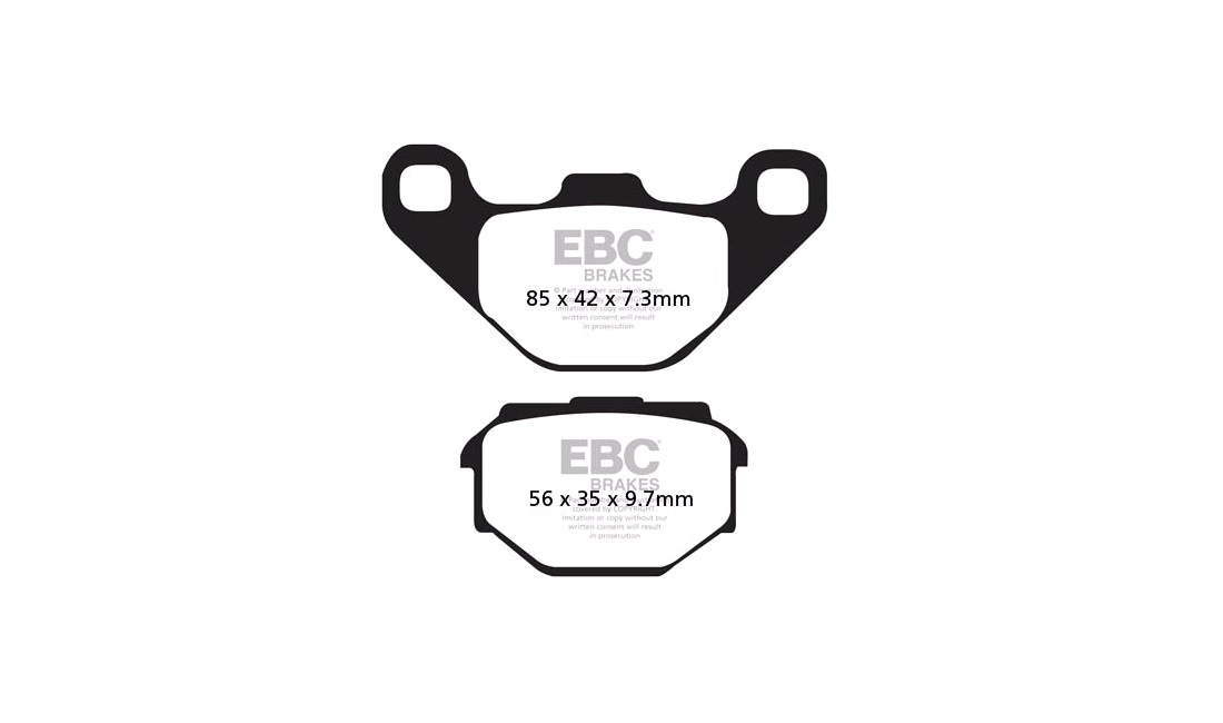 Bremseklodser bag EBC, RX125 95<