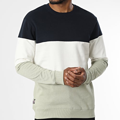 Sweat Crewneck Daily 10046099 Beige Bleu Marine Vert Kaki Clair