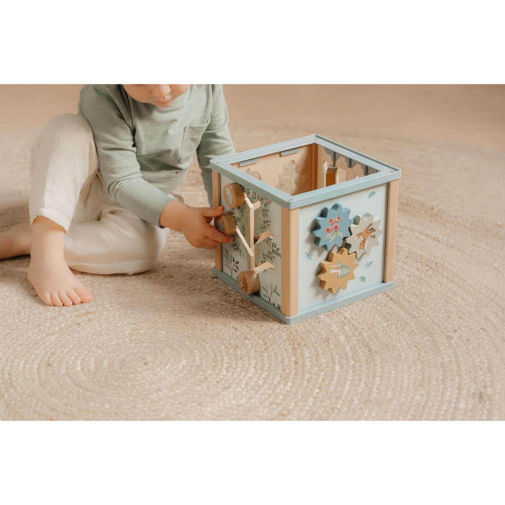 Køb Little Dutch Forest Friends Blue Aktivitetskube
