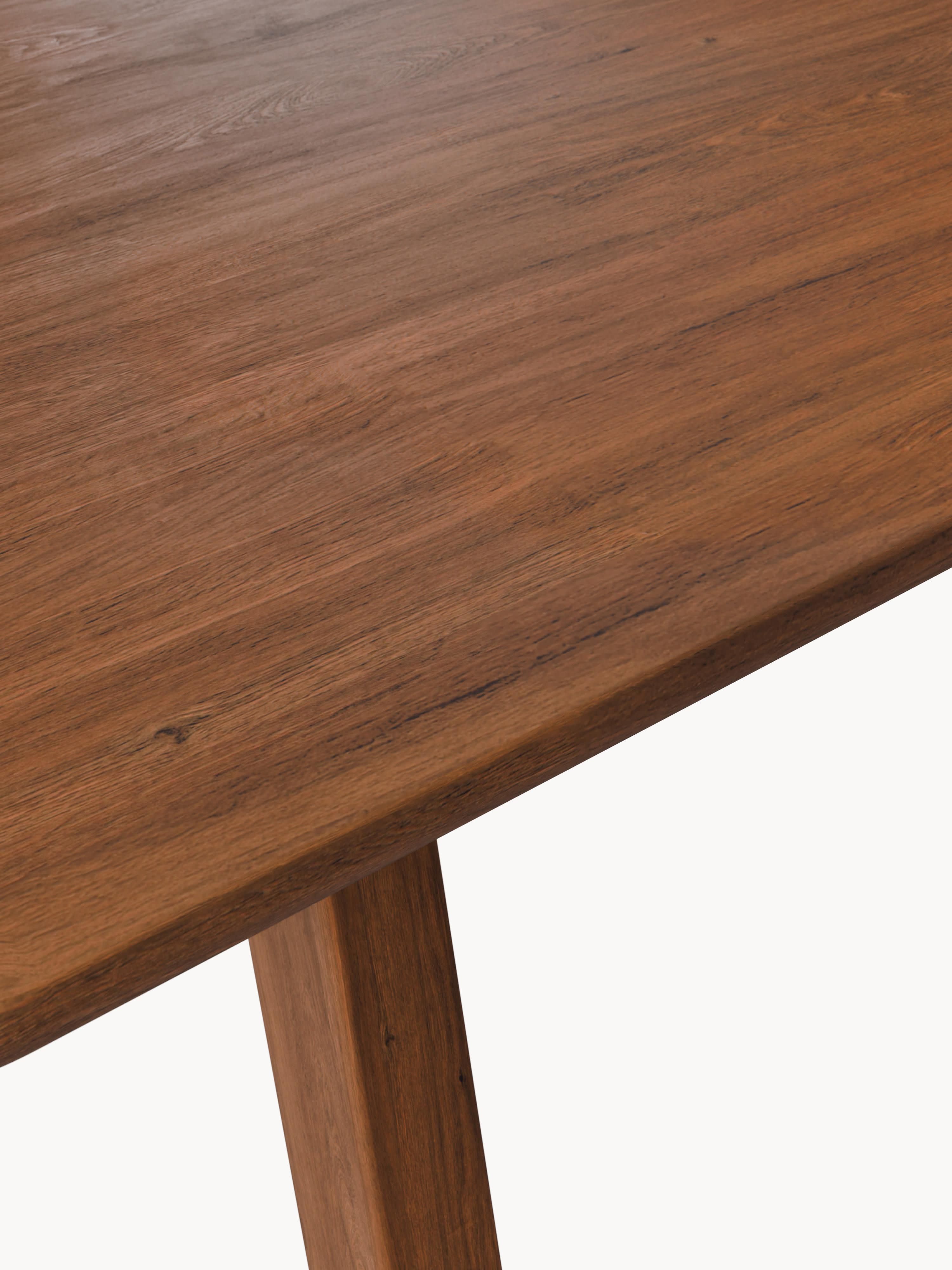 Eettafel Nik van eikenhout, in verschillende formaten