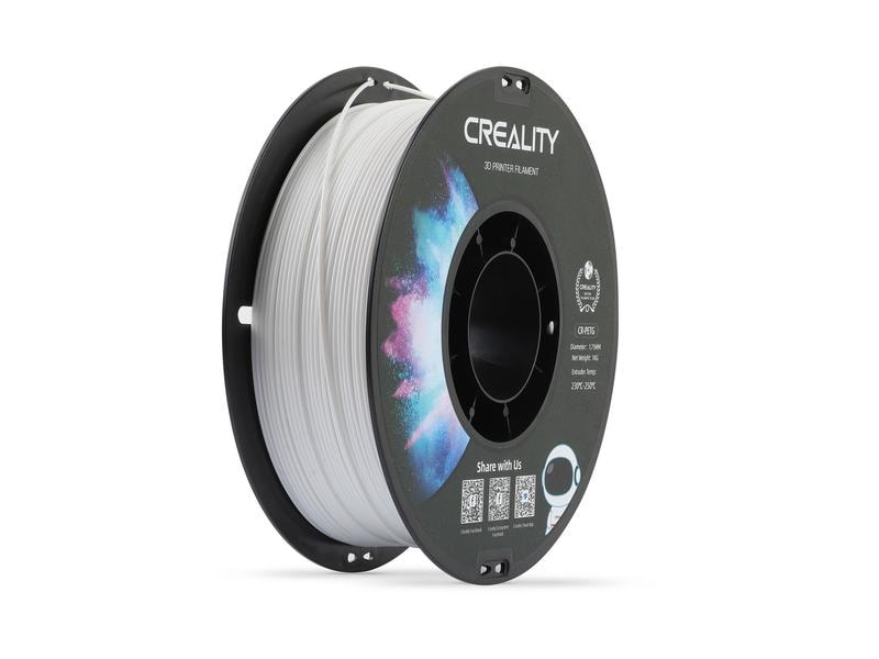 Creality Filament PETG, Weiss, 1.75 mm, 1 kg PETG 3D Drucker Filament