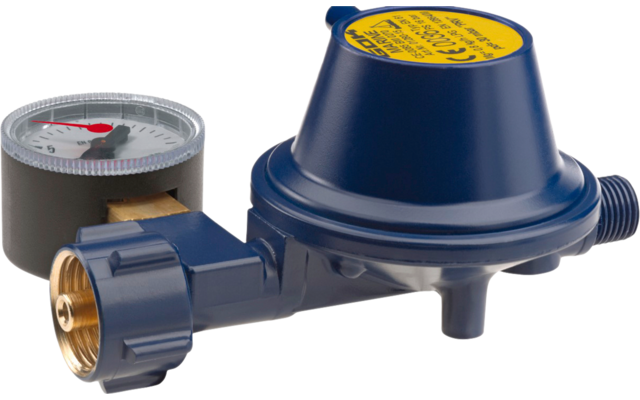 GOK Gasregler EN61-DS 1,5kg/h 30mbar  KLF x G1/4LH-KN-90G UEDS MAN MAR SV