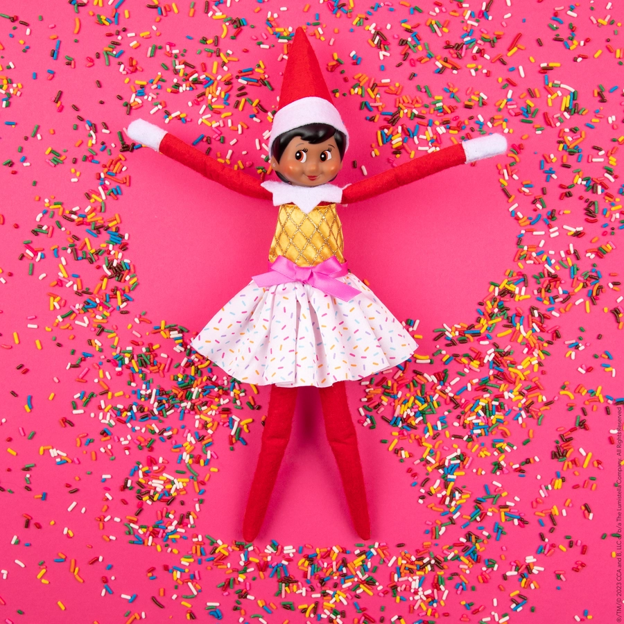 Elf on the Shelf The Elf on the Shelf® Outfit - Eiscreme Partykleid Mehrfarbig