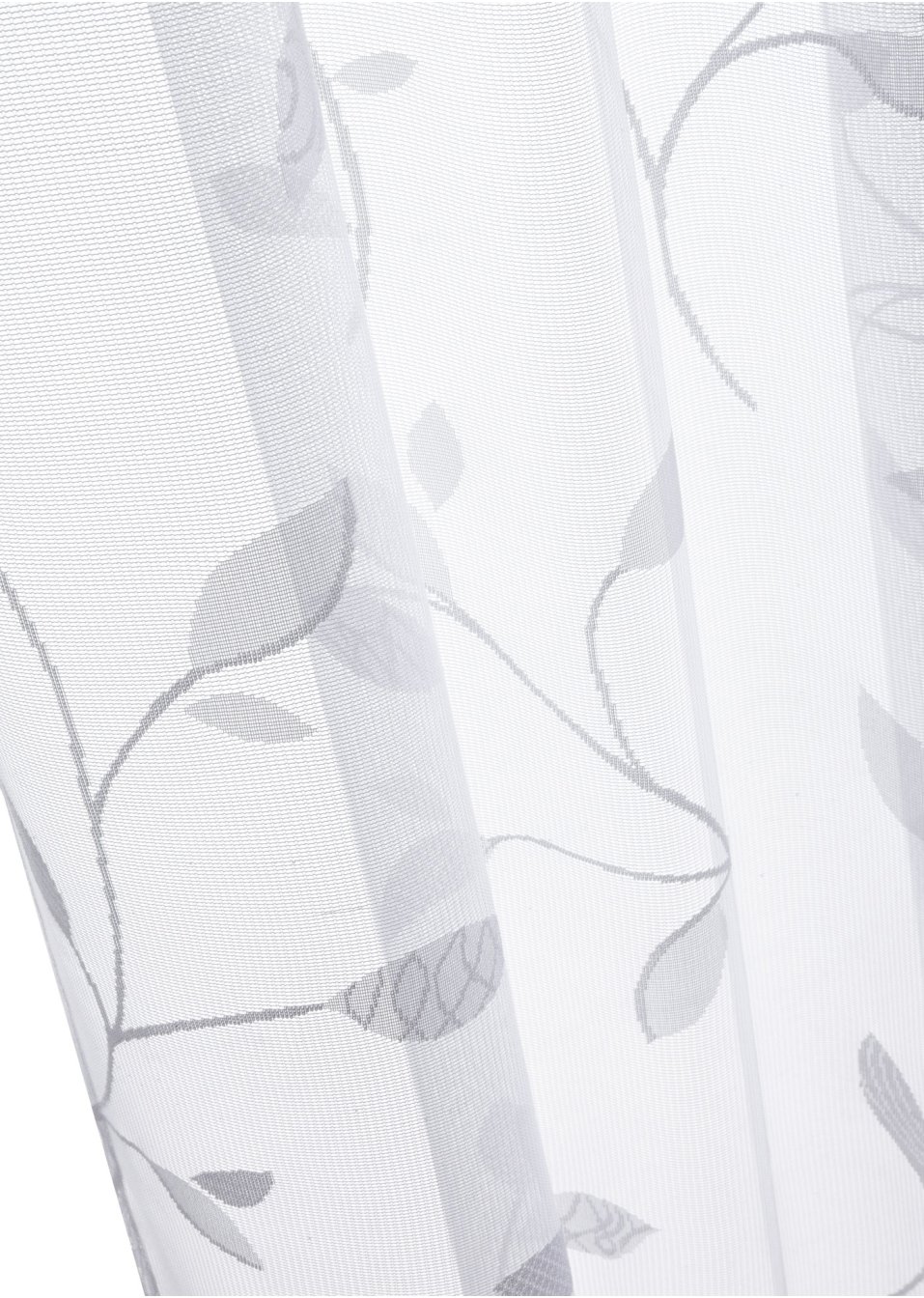 Voilage jacquard avec feuilles