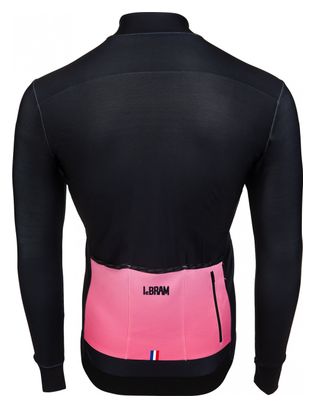 Maillot Manches Longues LeBram Croix Fry Noir Rose Coupe Ajustée