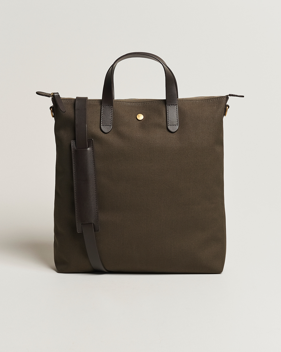 Mismo M/S Canvas Shopper Army/Dark Brown