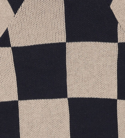 The New Bluse - Strick - TNLorry Jacquard - Navy Blazer Kariert