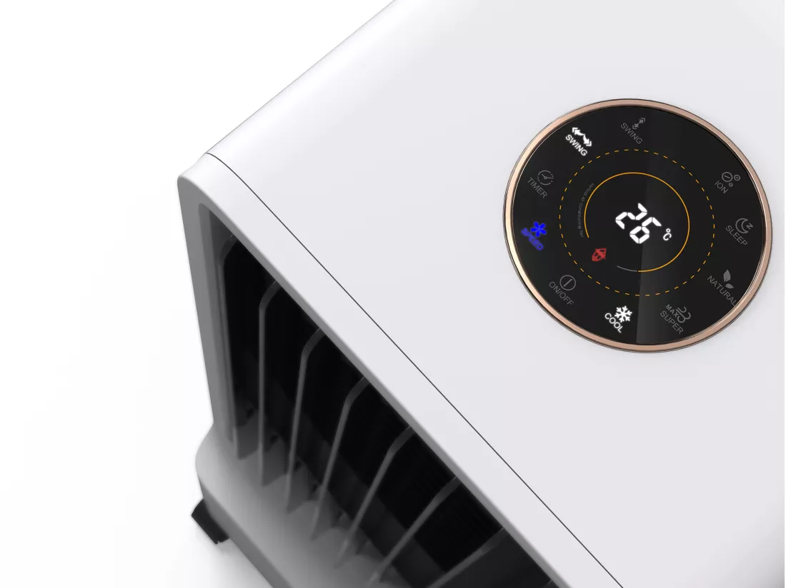 Rafraichisseur d'air par évaporation à débit élevé avec purificateur