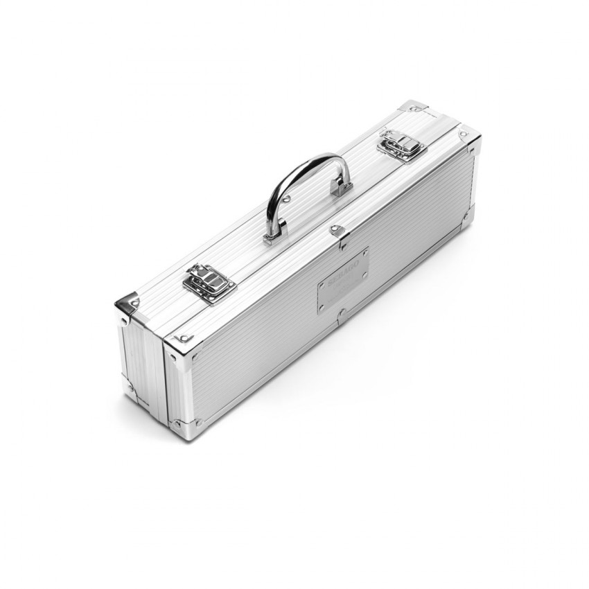 LINNEUS GREY SILVER-BOITE ALUMINIUM AVEC USTENSILES BARBECUE SEBAGO